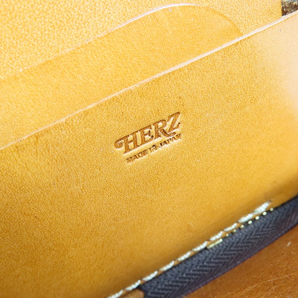 実際に弊社で買取させて頂いたHERZ/ヘルツ レザー Ｌ字ファスナー ロングウォレット 長財布 2点セットの画像 4枚目