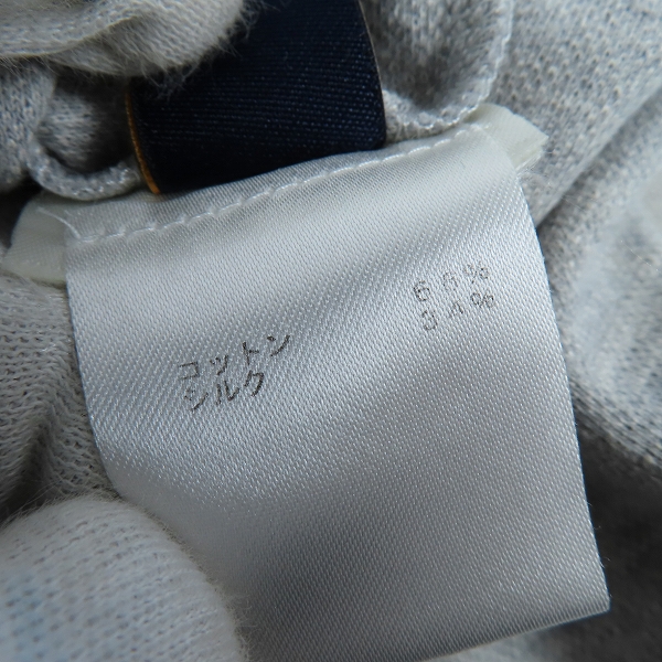 実際に弊社で買取させて頂いた【JPタグ】LOUIS VUITTON/ルイヴィトン バックロゴ 半袖 ポロシャツ グレー Lの画像 4枚目