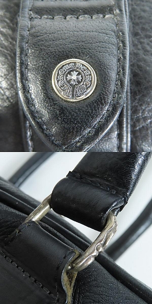 実際に弊社で買取させて頂いたCHROME HEARTS/クロムハーツ Weekender ミディアムレザー BSフレアパッチ トート ボストンバッグの画像 7枚目