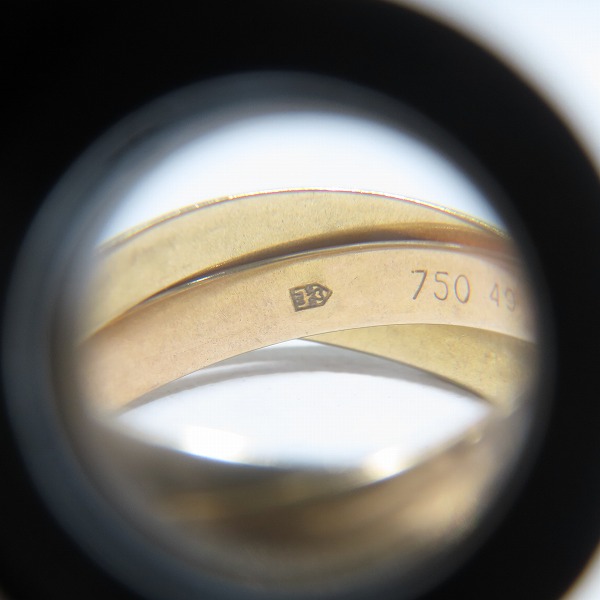 実際に弊社で買取させて頂いたCartier/カルティエ トリニティ リング/指輪 750/K18PG/YG/WG 49/12-13号の画像 8枚目