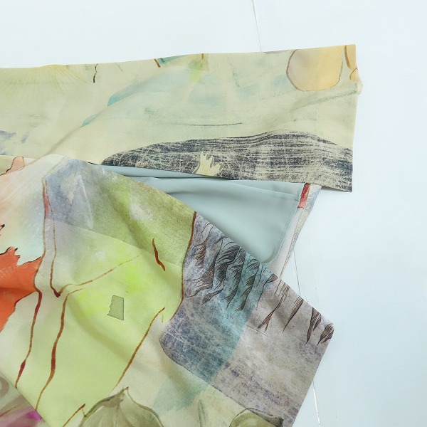 実際に弊社で買取させて頂いた【未使用】 Paul Smith/ポールスミス 24SS Narcissus プリント ワンピース 580D/38の画像 3枚目