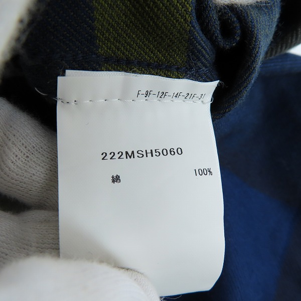 実際に弊社で買取させて頂いたBarbour/バブアー TAILORED FIT チェック柄 ボタンダウンシャツ 222MSH5060/Lの画像 3枚目