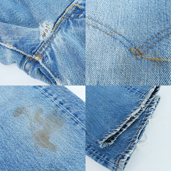 実際に弊社で買取させて頂いたLEVI'S/リーバイス USA 78年製 刻印8 TALONジップ スモールe デニムパンツ 505-0217 /W32L29の画像 7枚目
