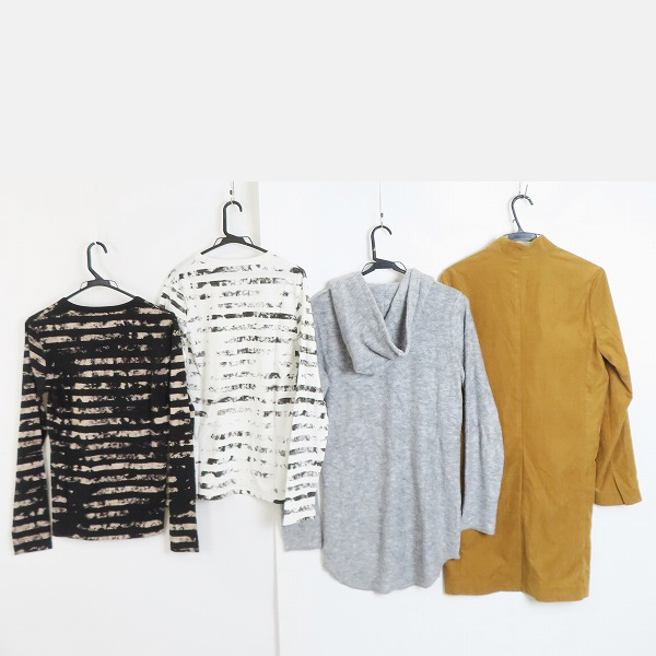 実際に弊社で買取させて頂いた【未使用含む】NO ID./ノーアイディー 長袖Tシャツ スプリングコート パーカー 4点セットの画像 1枚目
