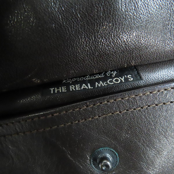 実際に弊社で買取させて頂いたTHE REAL McCOY'S/ザ リアルマッコイズ A-2 レザー フライトジャケット 30-1415/42の画像 5枚目