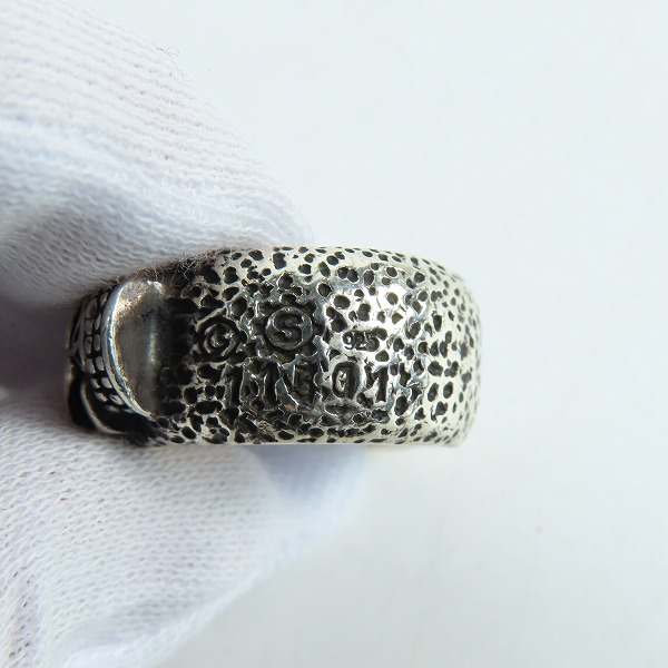 実際に弊社で買取させて頂いた【ギャラ付き】STARLINGEAR/スターリンギア フレーム スカル バンド リング SGR027/14-15号の画像 6枚目