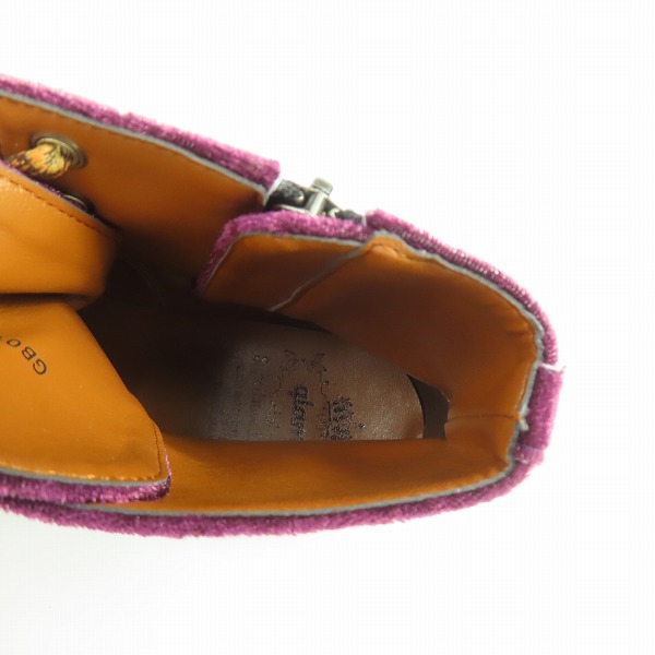実際に弊社で買取させて頂いたglamb/グラム 24SS Velor Strummer Boots/ベロアストラマーブーツ GB0124-AC03/1の画像 4枚目