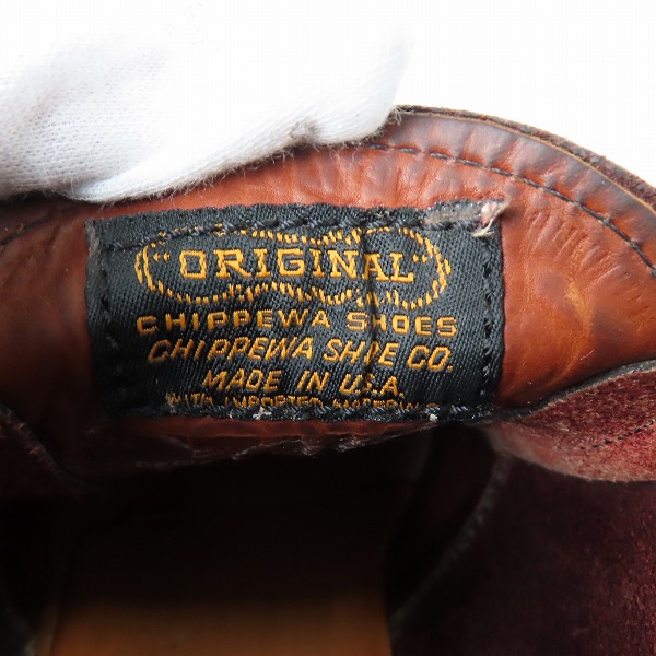 実際に弊社で買取させて頂いたCHIPPEWA/チペワ MODERN SUBURBAN/チャッカブーツ 4025BUR/43の画像 5枚目