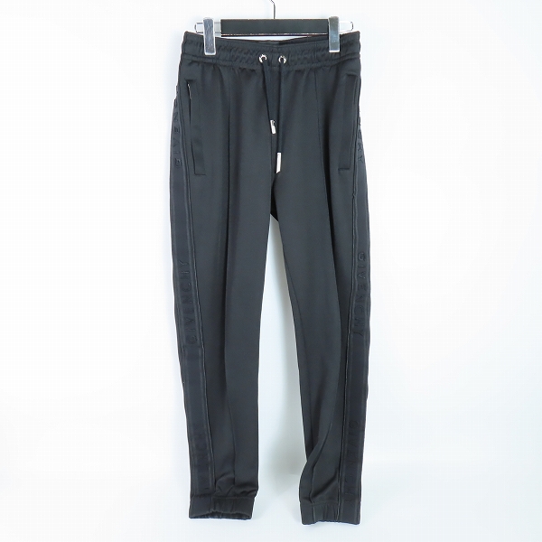 実際に弊社で買取させて頂いたGIVENCHY/ジバンシィ 19SS TRACKPANT サイドロゴテープ トラックパンツ ブラック BM50VU30AE/S