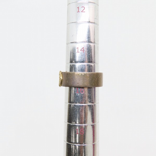 実際に弊社で買取させて頂いた【ワランティ付き】FIRST ARROW'S/ファーストアローズ K18/SILVER 平打ち プレーン リング R-001/16号の画像 8枚目