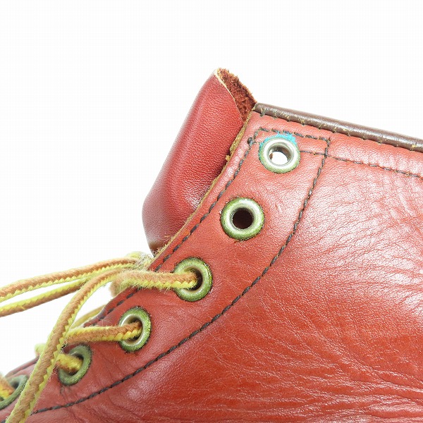 実際に弊社で買取させて頂いたRED WING/レッドウィング アイリッシュセッター ワークブーツ 刺繍羽タグ 8131/9.5の画像 8枚目