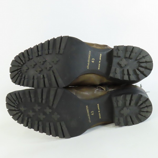 実際に弊社で買取させて頂いたalfredoBANNISTER/アルフレッドバニスター サイドゴア/レースアップブーツ/5011005001/43の画像 2枚目