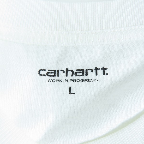 実際に弊社で買取させて頂いたCarhartt/カーハート半袖Tシャツ ロゴ ホワイト Lの画像 2枚目