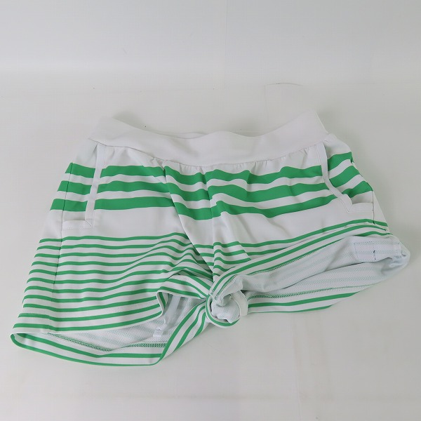 実際に弊社で買取させて頂いたFILA/フィラ テニスウェア レディース セットアップ グリーン ストライプ VL1627/VL1629 Mの画像 5枚目