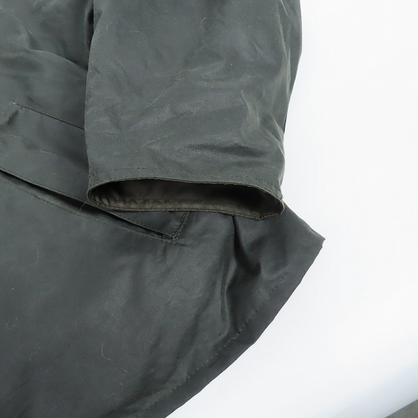 実際に弊社で買取させて頂いたBarbour/バブアー TRANSPORT トランスポート ワックス コットン ショート ブルゾン 232MWX1678 36の画像 7枚目