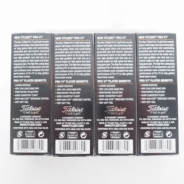 実際に弊社で買取させて頂いた 【未使用】Titleist/タイトリスト PRO V1 ゴルフボール ホワイト 1ダース の画像 3枚目