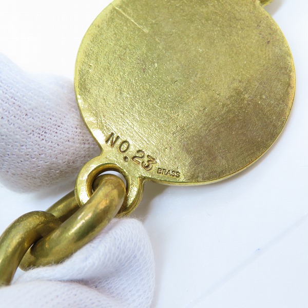 実際に弊社で買取させて頂いたFIRST ARROW'S/ファーストアローズ ブラス/真鍮 限定品 NO.23 唐草キーフック/ウォレットチェーンの画像 2枚目