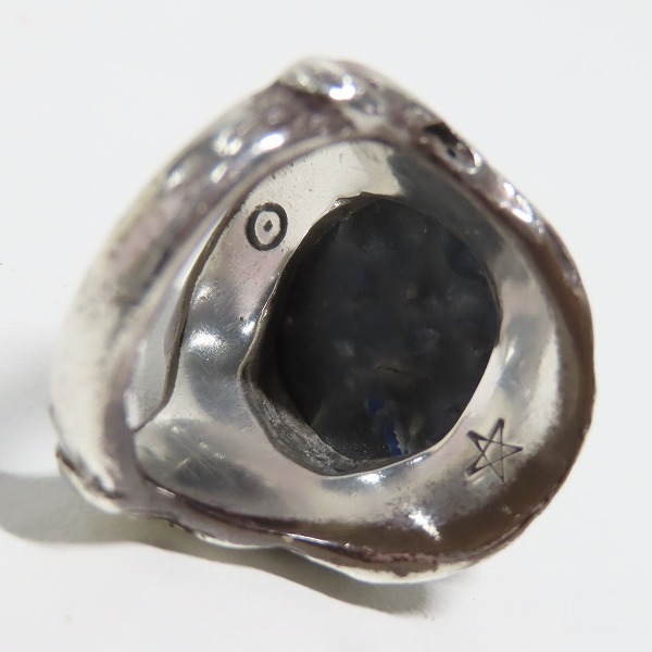 実際に弊社で買取させて頂いたALEX STREETER/アレックスストリーター エンジェルハートリング SPストーン ラピスラズリー22.5号の画像 6枚目