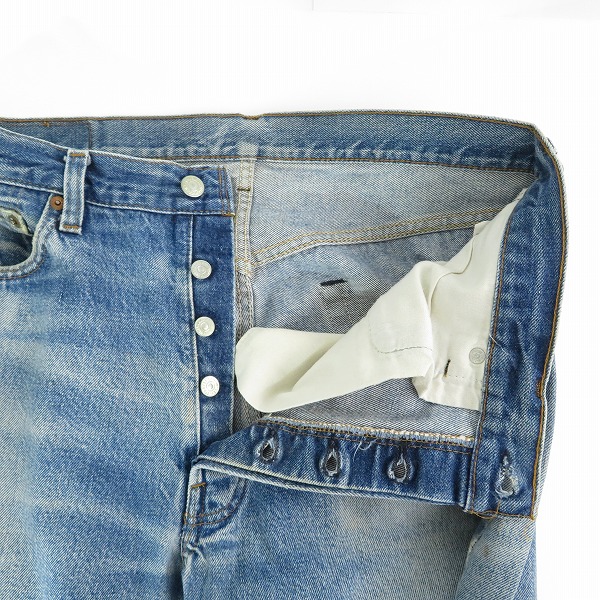 実際に弊社で買取させて頂いたLEVIS/リーバイス 85年製 501 刻印524 赤耳/スモールe ボタンフライ デニムパンツの画像 7枚目