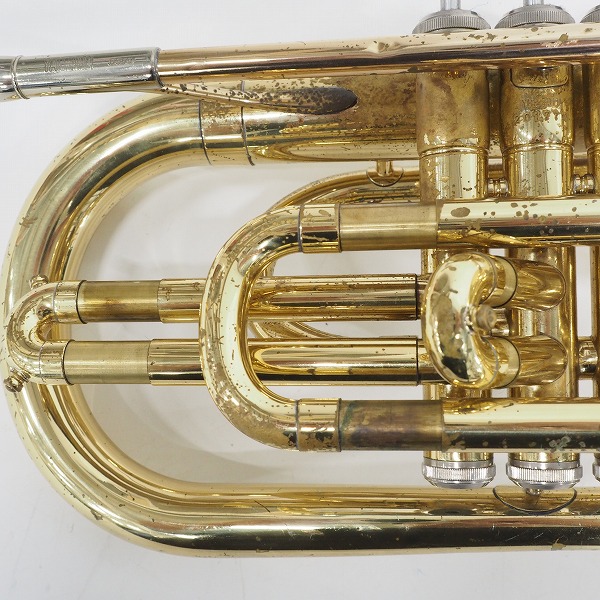 実際に弊社で買取させて頂いた★【使用感有り】YAMAHA/ヤマハ YMP-201M/YMP201M マーチングメロフォン ゴールド ハードケース付の画像 5枚目