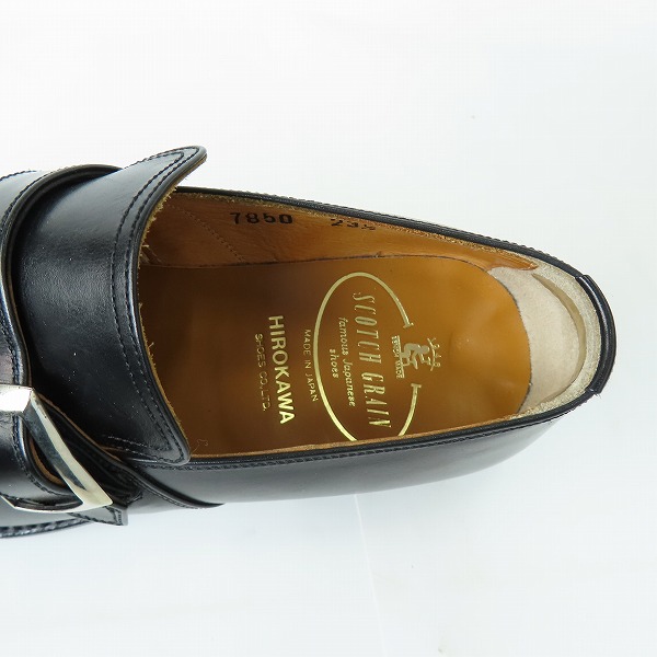 実際に弊社で買取させて頂いたSCOTCH GRAIN/スコッチグレイン プレーントゥ モンクストラップ レザーシューズ/ビジネスシューズ 7850/23.5の画像 4枚目