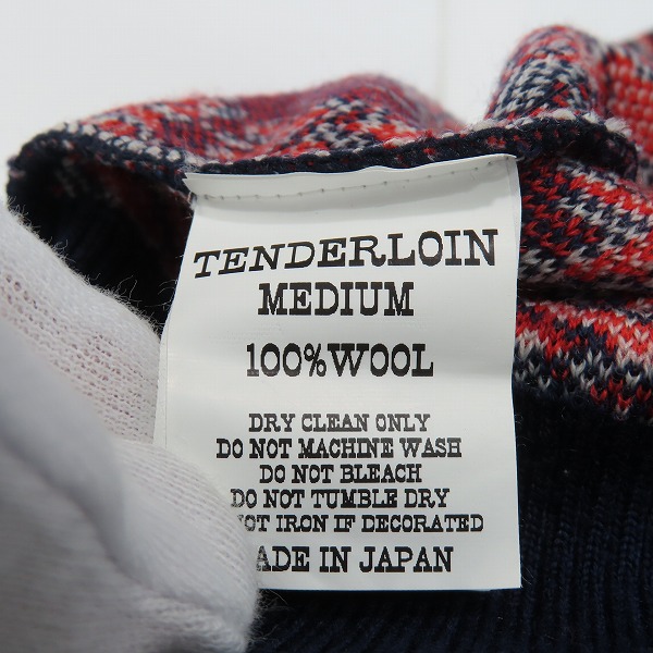 実際に弊社で買取させて頂いたTENDERLOIN/テンダーロイン 15AW ウルフ ウールニットセーター/Mの画像 3枚目