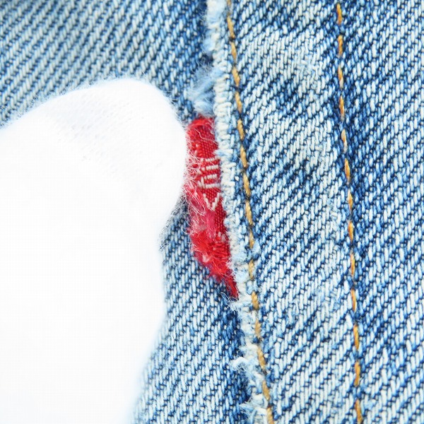 実際に弊社で買取させて頂いたLEVIS/リーバイス 505 刻印5 42TALONジッパーフライ ビッグE バックポケットシングル ヴィンテージデニムパンツの画像 2枚目
