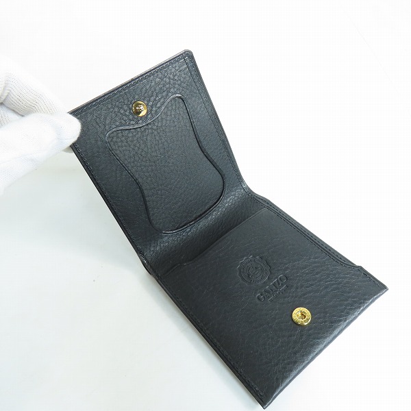 実際に弊社で買取させて頂いたGANZO/ガンゾ レザー 二つ折り財布 0057680の画像 3枚目