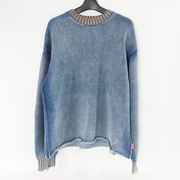 実際に弊社で買取させて頂いたDIESEL/ディーゼル ダメージ ニットセーター K-DELOS/S