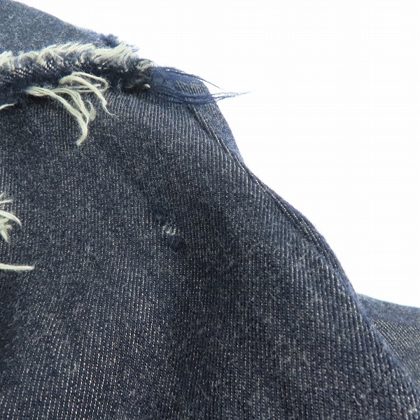 実際に弊社で買取させて頂いたJUNYA WATANABE COMME des GARCONS/コムデギャルソン AD2004 デニム Pコート ジャケット JN-C010の画像 5枚目
