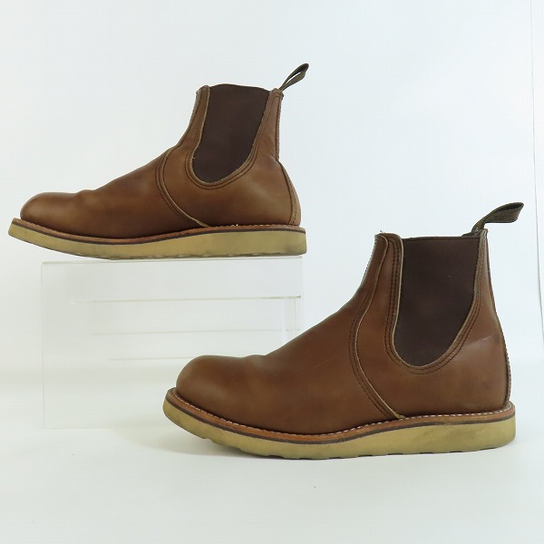 実際に弊社で買取させて頂いたRED WING/レッドウイング CLASSIC CHELSEA サイドゴアブーツ 羽タグ 3190/7.5の画像 3枚目