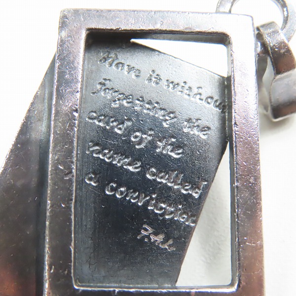 実際に弊社で買取させて頂いたF.A.L/FAL エフエーエル コンフィデンスカード ペンダントトップ ピエロスカルの画像 4枚目