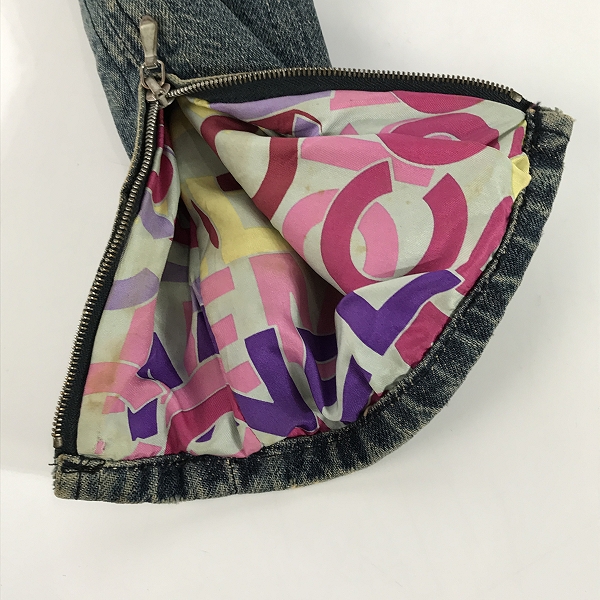 実際に弊社で買取させて頂いたCHANEL/シャネル デニムジャケット Gジャン/36の画像 8枚目
