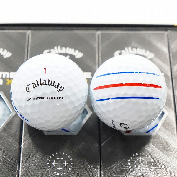 実際に弊社で買取させて頂いた(1)【未使用】Callaway/キャロウェイ CHROME TOUR X TRIPLE TRACK ゴルフボール ホワイト 1ダースの画像 1枚目