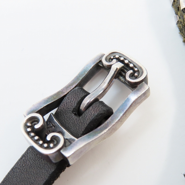 実際に弊社で買取させて頂いたF.A.L/FAL エフエーエル トゥームウォールズ レザー ブレスレットの画像 4枚目