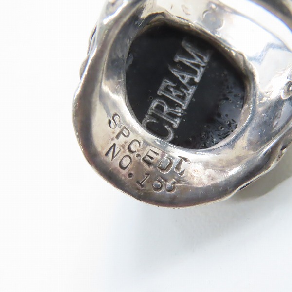 実際に弊社で買取させて頂いたALEX STREETER/アレックスストリーター 初期 ブラックマジックリング ダークサイドリング 12号の画像 4枚目