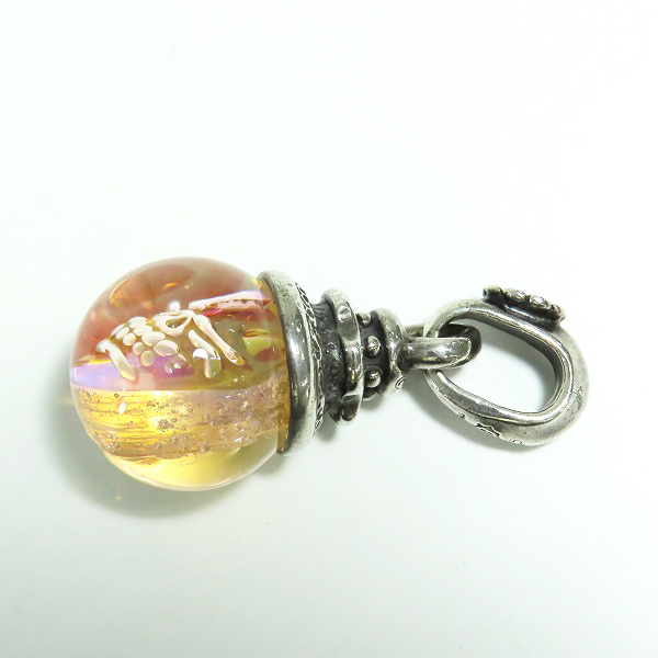 実際に弊社で買取させて頂いた【ギャラ付き】STARLINGEAR/スターリンギア Flower skull marble pendant/フラワー スカル マーブル ペンダント トップの画像 3枚目