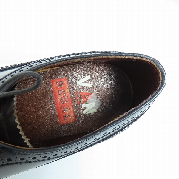 実際に弊社で買取させて頂いたREGAL × VAN JAC/リーガル × ヴァンジャケット ウィングチップ シューズ 24.5EEの画像 4枚目