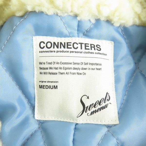 実際に弊社で買取させて頂いたconnecters/コネクターズ ウール内ボアジャケット/Mの画像 2枚目