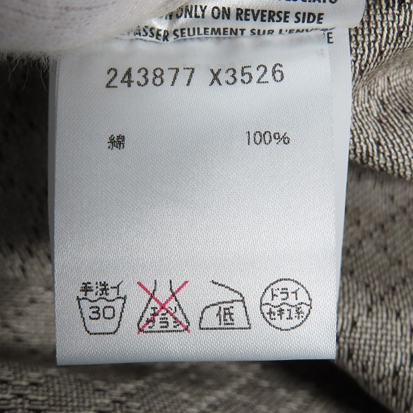 実際に弊社で買取させて頂いた【JPタグ】GUCCI/グッチ 半袖シャツ ポロシャツ シェリーライン ディアマンテ総柄/243877 X3526/Sの画像 3枚目