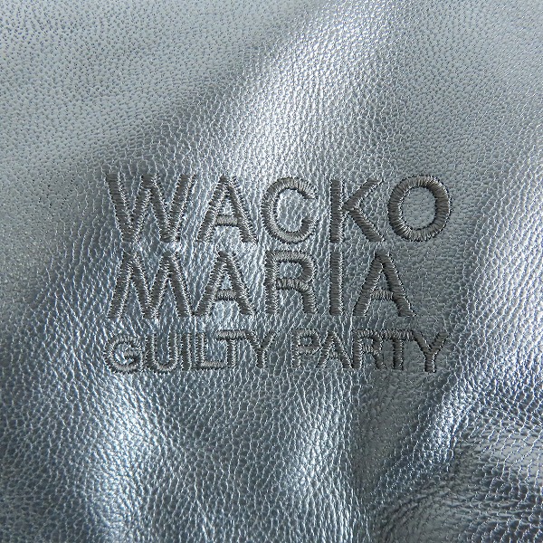 実際に弊社で買取させて頂いたWACKO MARIA/ワコマリア GUILTY PARTIES LEATHER DOWN JACKET TYPE-2 レザー レオパード ダウンジャケット/Sの画像 5枚目