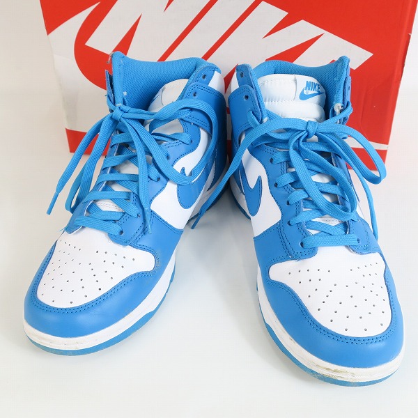 実際に弊社で買取させて頂いたNIKE/ナイキ DUNK HIGH RETRO Championship Blue ダンク DD1399-400/25.5