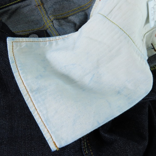 実際に弊社で買取させて頂いたTHE FLAT HEAD/フラットヘッド ボタンフライ デニムパンツ FN-D111/W34L34の画像 8枚目