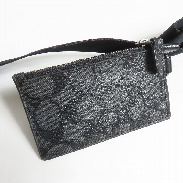 実際に弊社で買取させて頂いたCOACH/コーチ アクセル クロスボディ シグネチャー キャンバス ポーチ付き ボディバッグの画像 9枚目