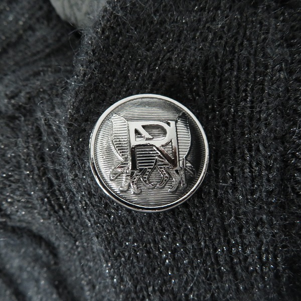 実際に弊社で買取させて頂いたRoen/ロエン スタッズ スカル キッドモヘア ラメニット ロングカーディガン 68147011 46の画像 3枚目