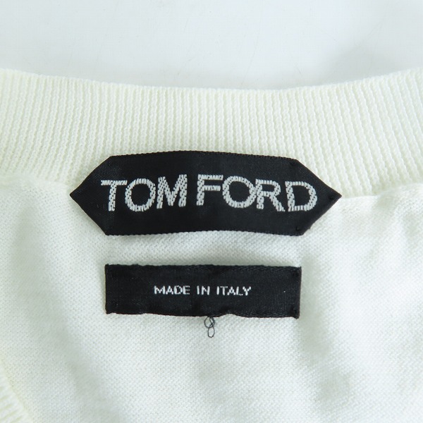 実際に弊社で買取させて頂いたTOM FORD/トムフォード 半袖 ニットカットソー/44の画像 2枚目