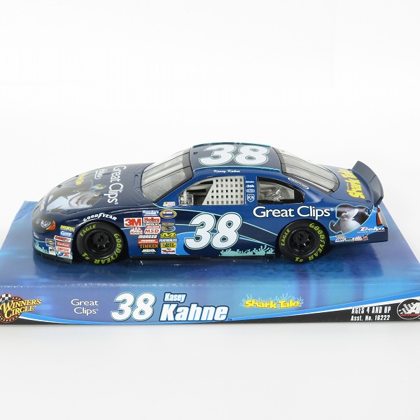 実際に弊社で買取させて頂いたWINNER'S CIRCLE/ウィナーズサークル 1/24 Great Clips Shark Tale ＃38 Kasey Kahne シャーク・テイル ミニカーの画像 2枚目