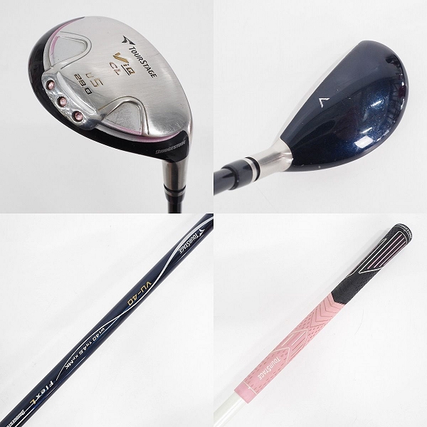 実際に弊社で買取させて頂いたBRIDGESTONE/ブリヂストン TOURSTAGE/ツアーステージ ViQ CL レディース ゴルフクラブ 9本セット FLEX:L の画像 5枚目