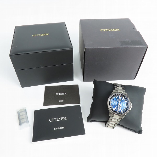 実際に弊社で買取させて頂いたCITIZEN/シチズン 30th/30周年 ATTESA/アテッサ エコ・ドライブ GPS衛星電波時計 CC9065-56Lの画像 8枚目