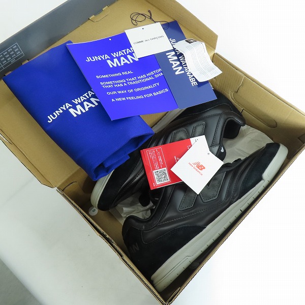 実際に弊社で買取させて頂いた【未使用】JUNYA WATANABE MAN×NEW BALANCE/ジュンヤワタナベマン×ニューバランス RC42 レザースニーカー URC42JW/27の画像 7枚目